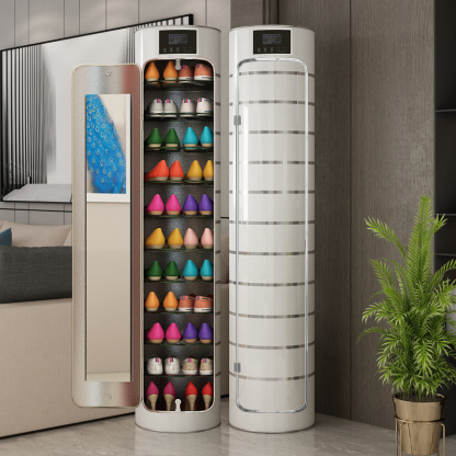 🚀Last Day Special Sale 60% OFF🔥Intelligent Sterilization Rotating Shoe Cabinet💥Buy 1 Get 1 Free💥