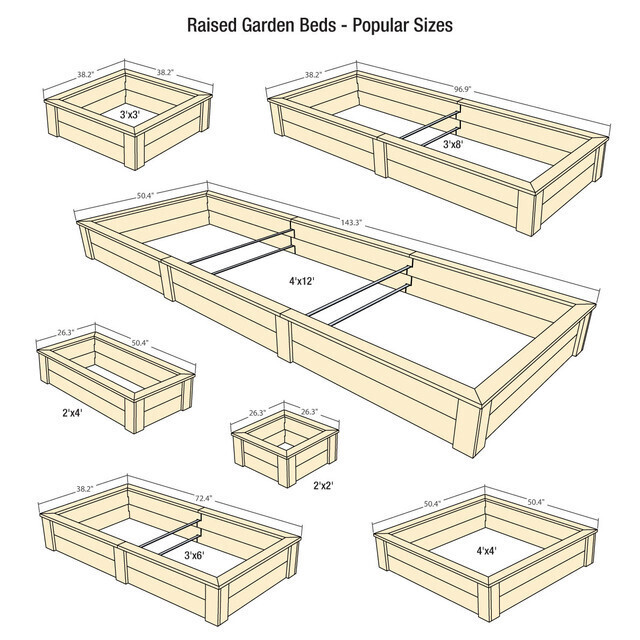 Natural Cedar Raised Garden Beds - Free Trim Pack