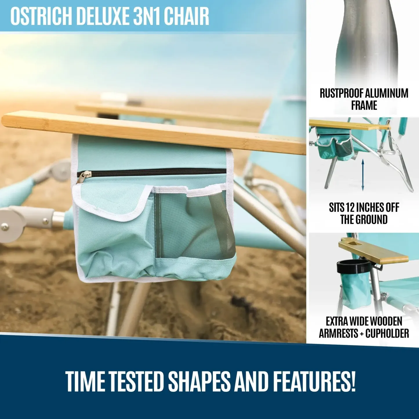 💝Lowe's-Last Day For Clearance,Buy 2 Get 2 Free-Ostrich 3-in-1 Lounge Chair
