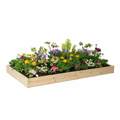Natural Cedar Raised Garden Beds -  Free Trim Pack