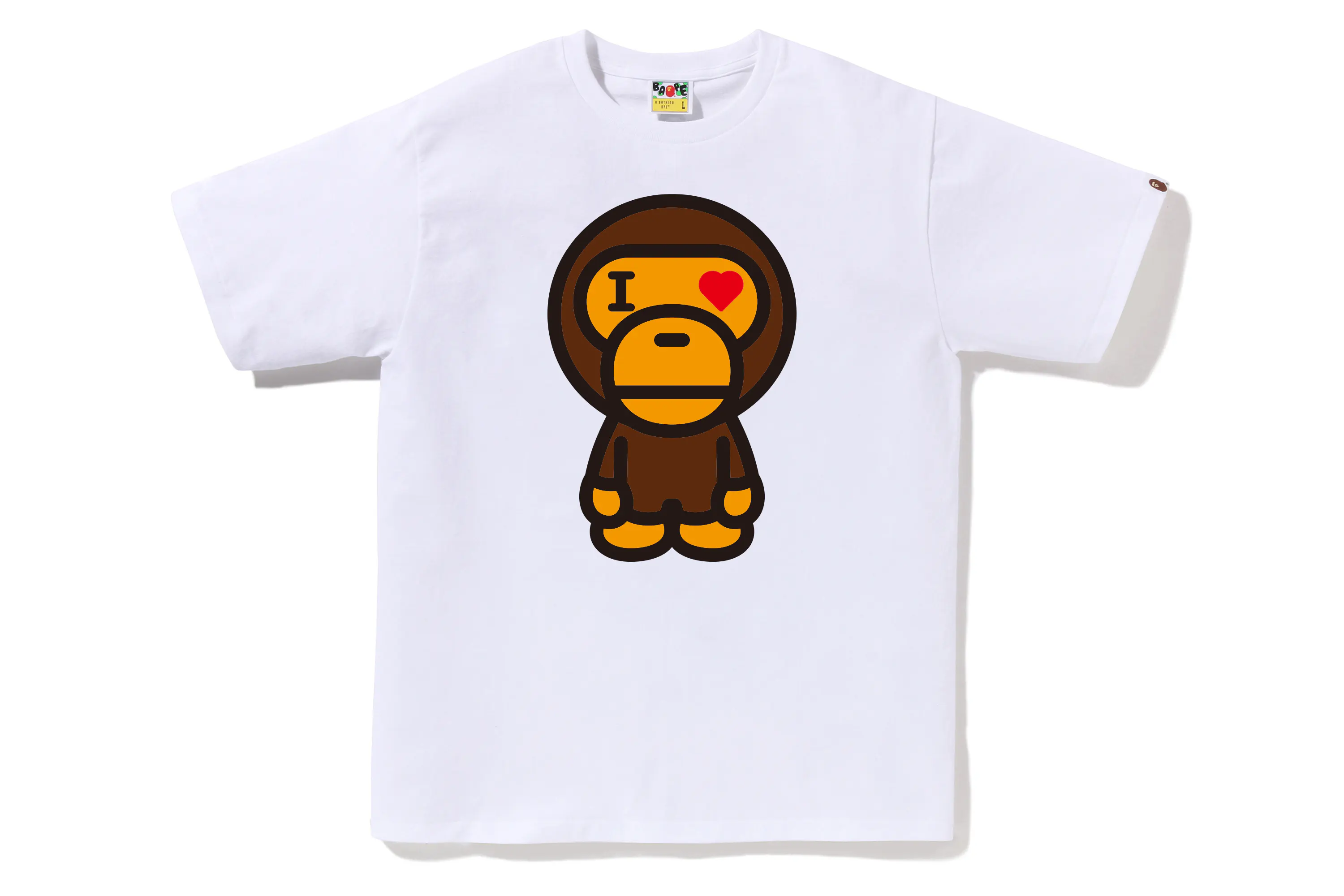 BAPE® バレンタインデー限定版 ハート型 BABY MILO® Tシャツ ユニセックス