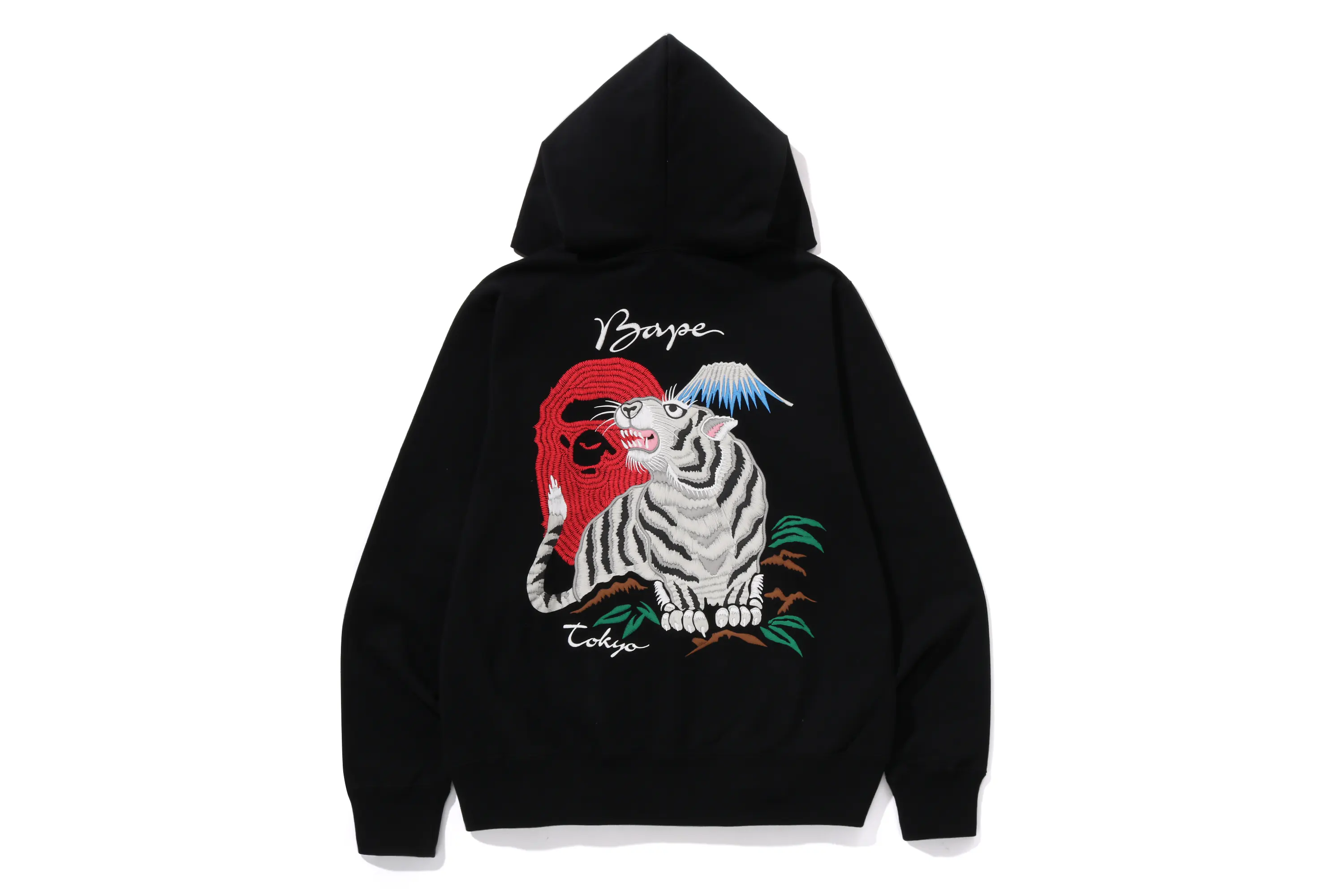 A BATHING APE® 日本限定 お土産 タイガー お土産 ZIP HOODIE ユニセックス