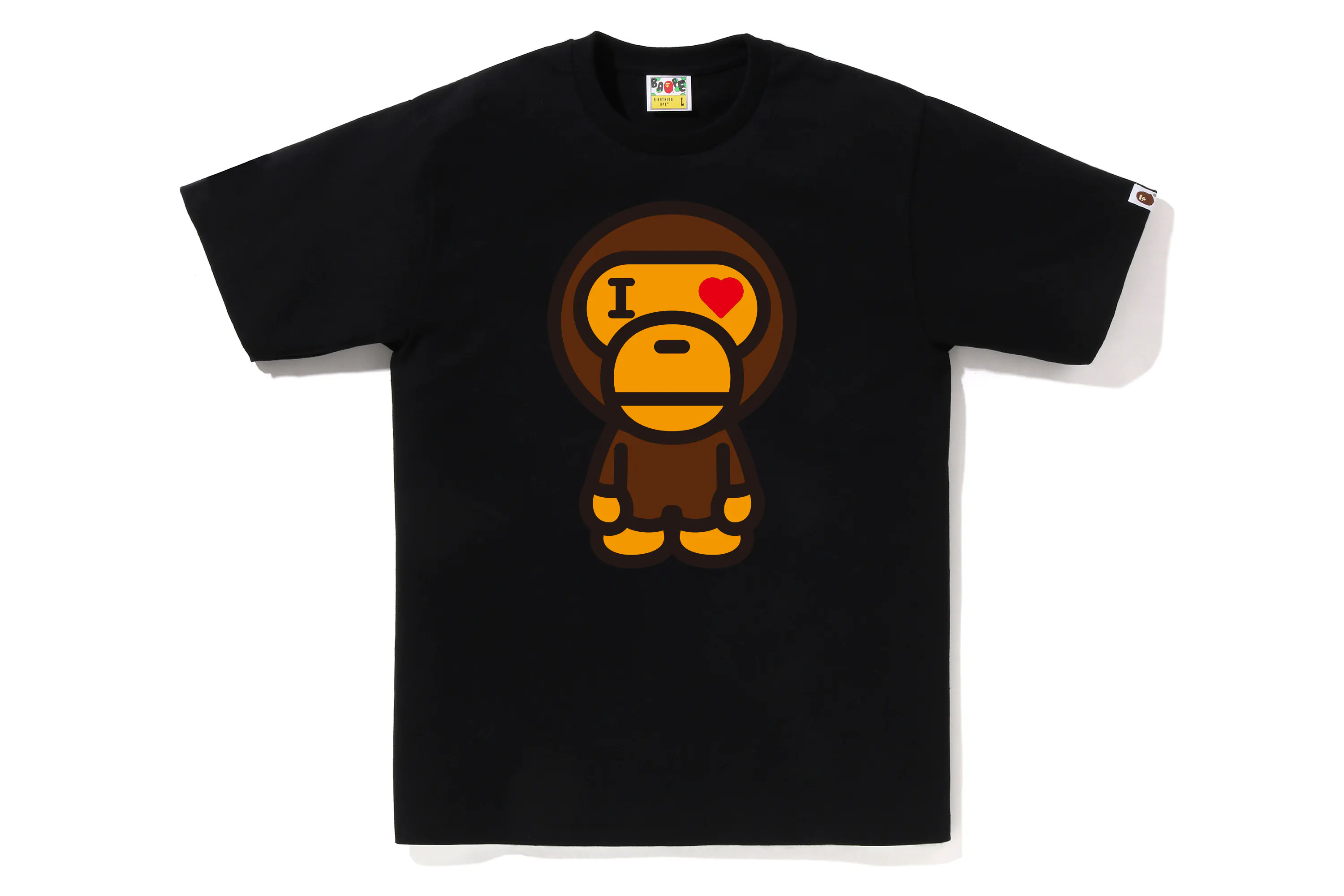 BAPE® バレンタインデー限定版 ハート型 BABY MILO® Tシャツ ユニセックス