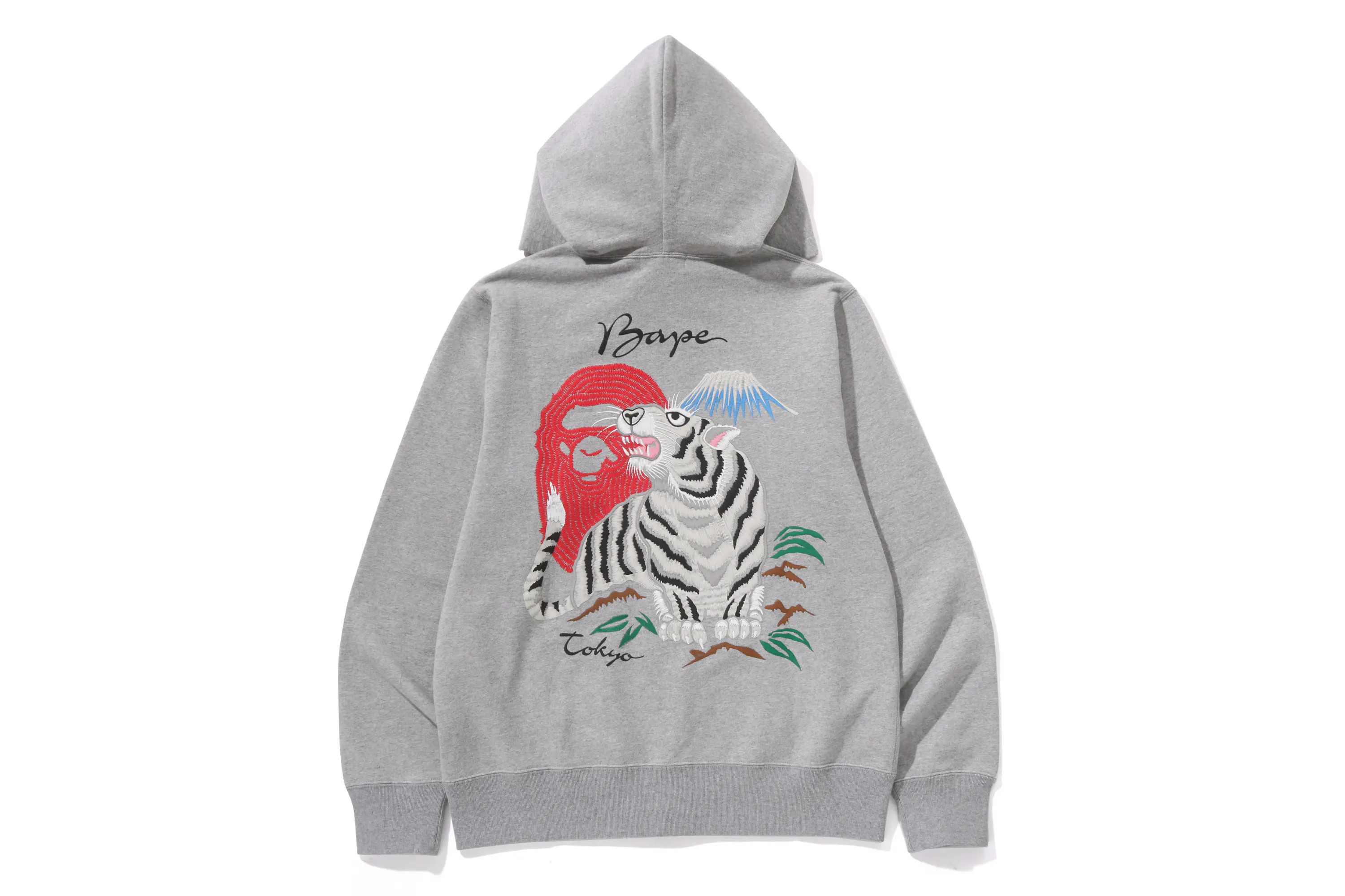 A BATHING APE® 日本限定 お土産 タイガー お土産 ZIP HOODIE ユニセックス