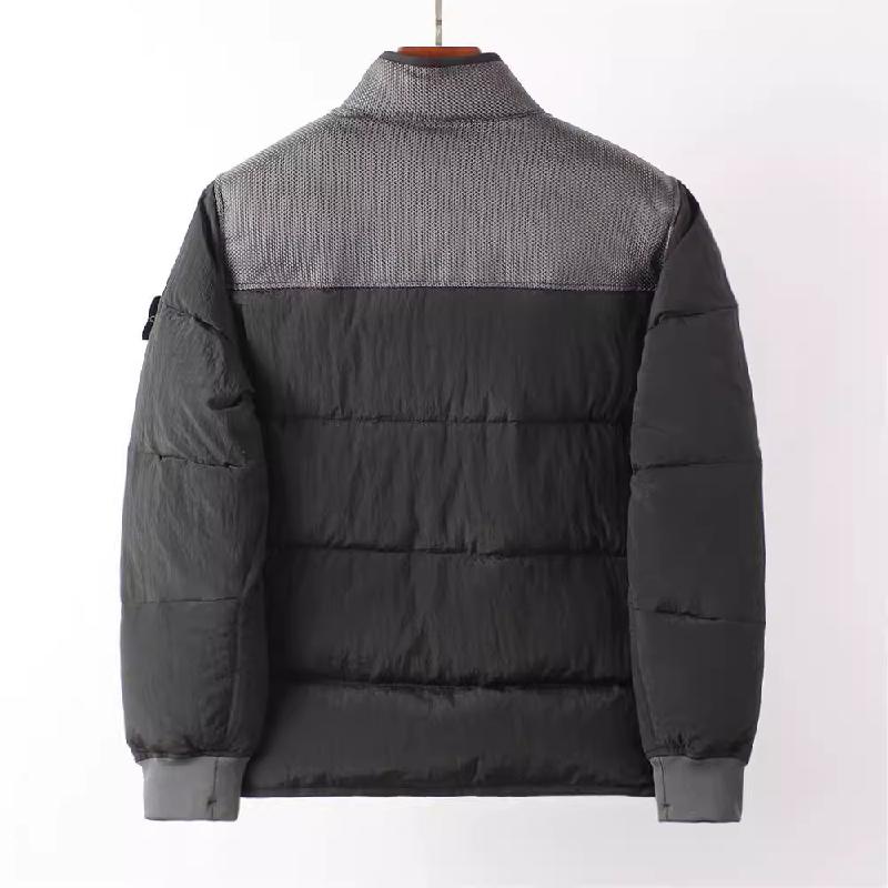 STONE ISLAND マルチエレメントパッチワークダウンジャケット