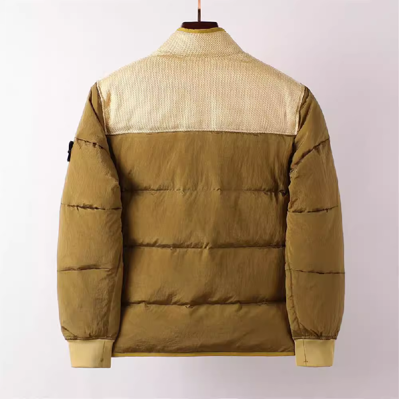 STONE ISLAND マルチエレメントパッチワークダウンジャケット