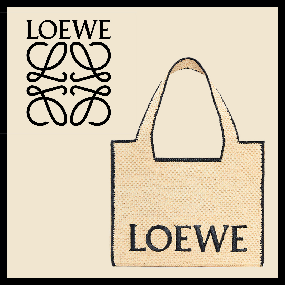 【LOEWE】夏の新作★LOEWE★ロエベフォント トート ラージラフィア