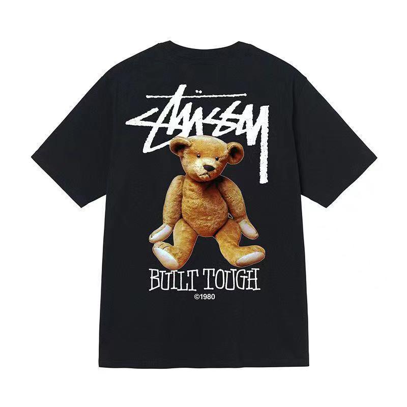 STUSSY Bear joint hip-hop series T-shirt