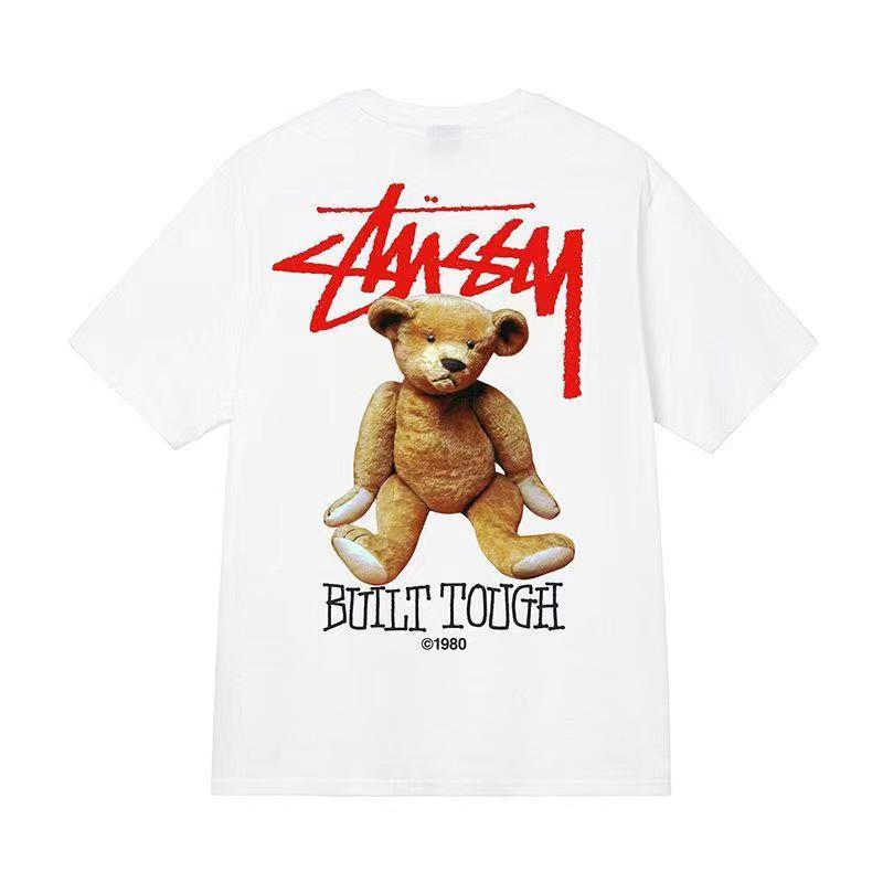 STUSSY Bear joint hip-hop series T-shirt