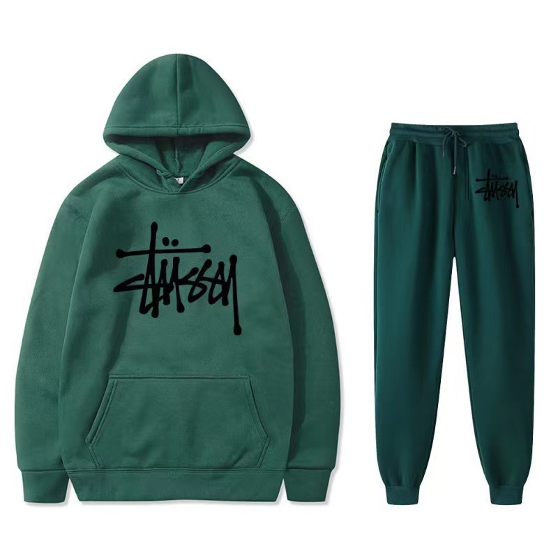 【春の期間限定割引価格】 STUSSY casual 2-piece set 【top + pants】（ユニセックス）