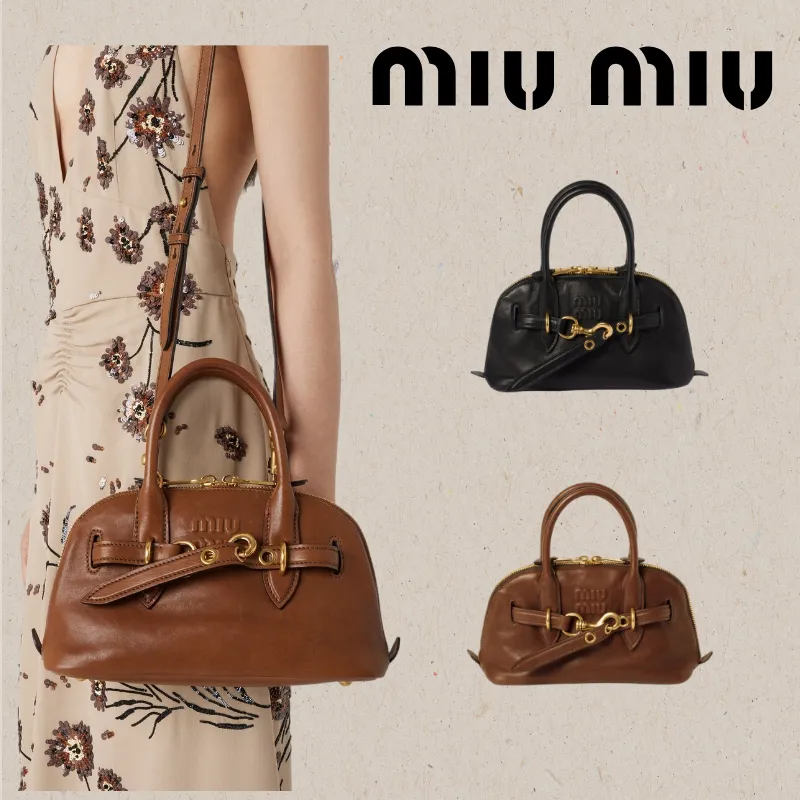 【MIU MIU】アバンチュール ナッパレザー トップハンドルバッグ