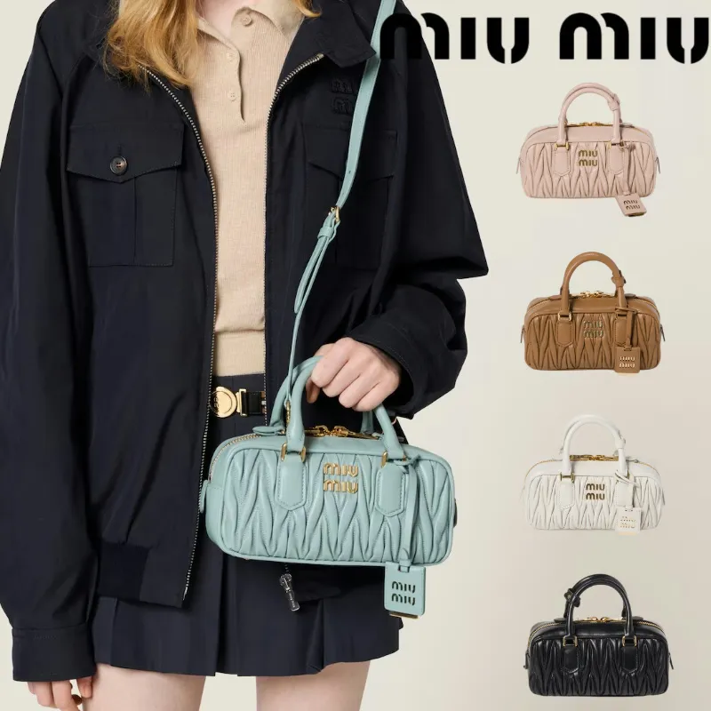 【MIU MIU】アルカディ マトラッセ レザー バッグ レギュラー