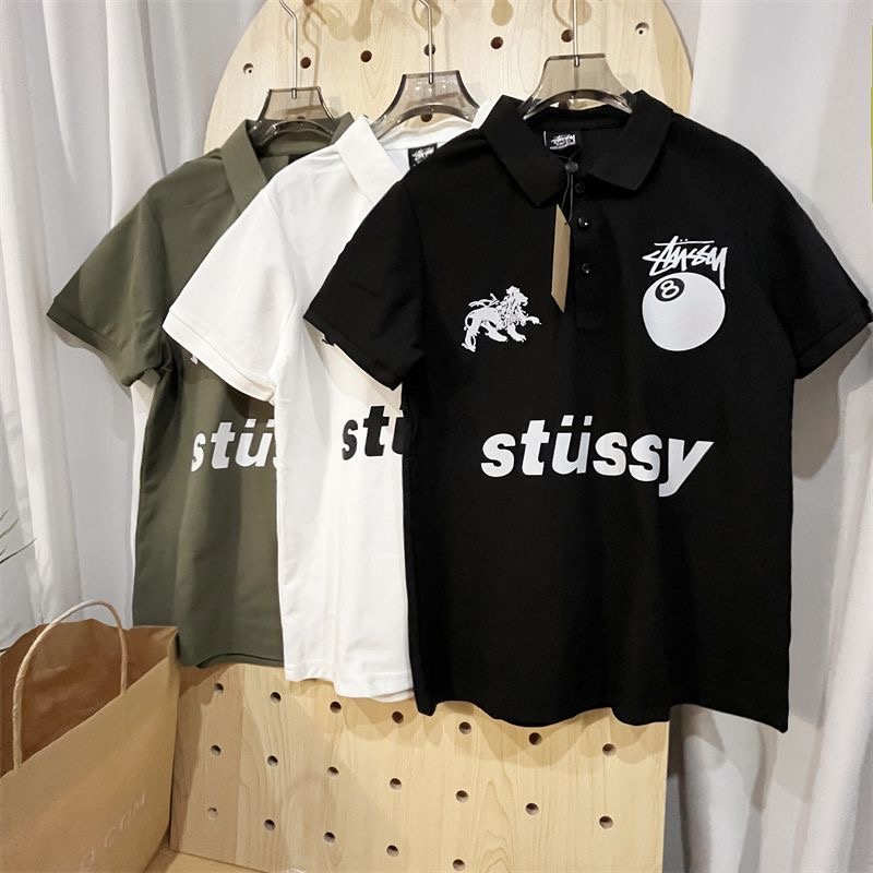 Stussy 8 ball Polo T-shirt