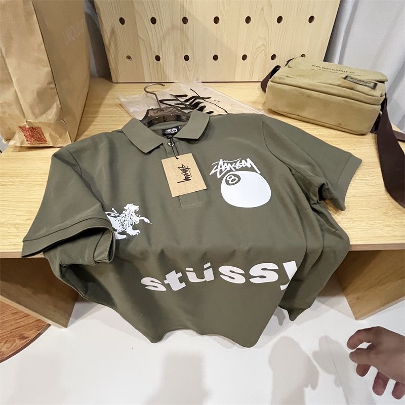 Stussy 8 ball Polo T-shirt