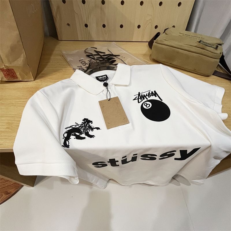 Stussy 8 ball Polo T-shirt