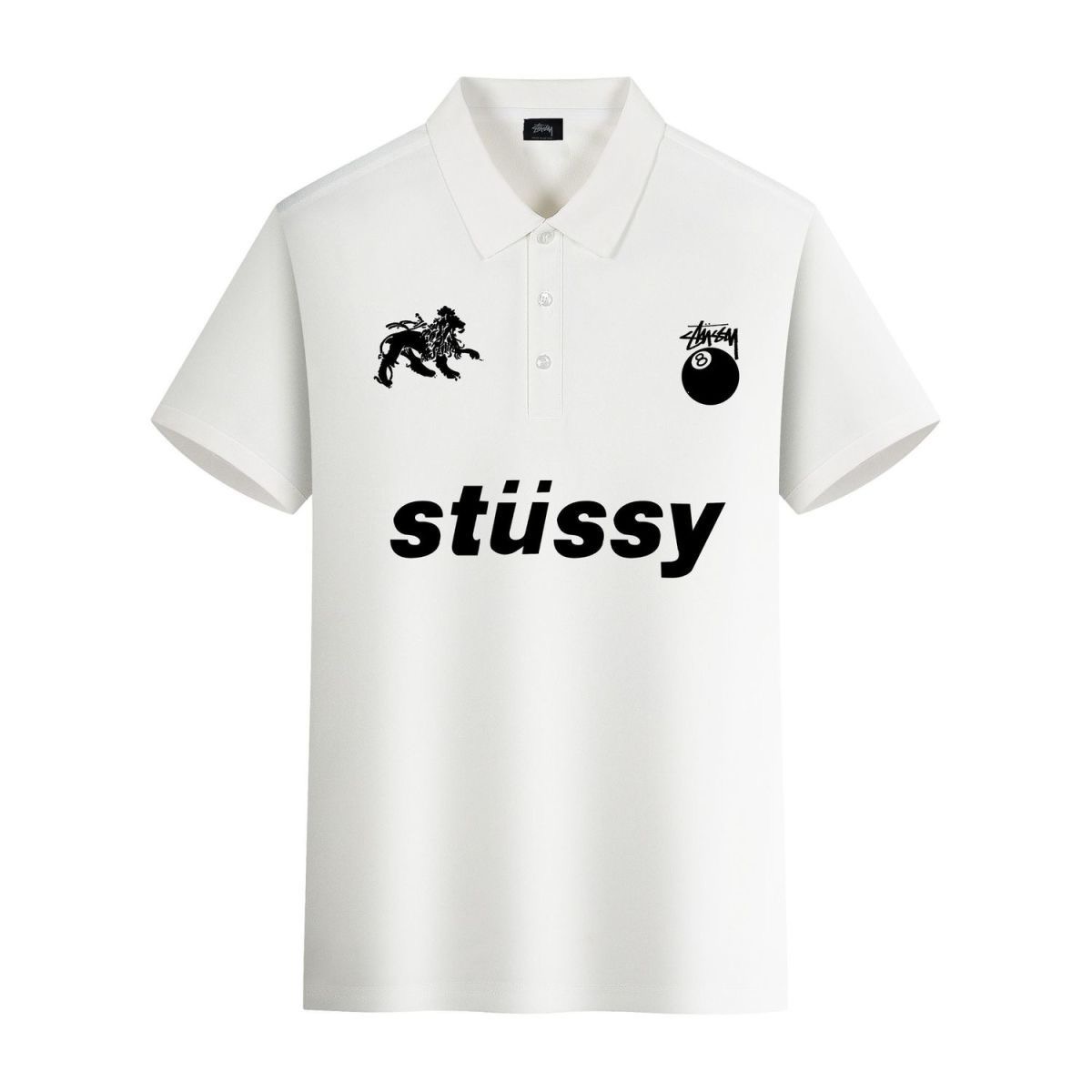 Stussy 8 ball Polo T-shirt