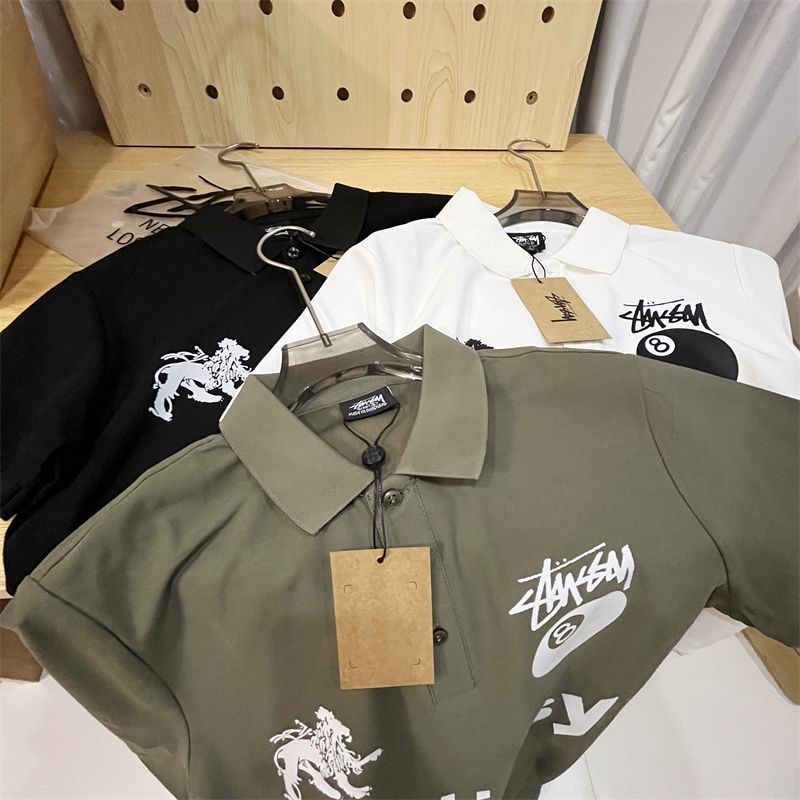 Stussy 8 ball Polo T-shirt