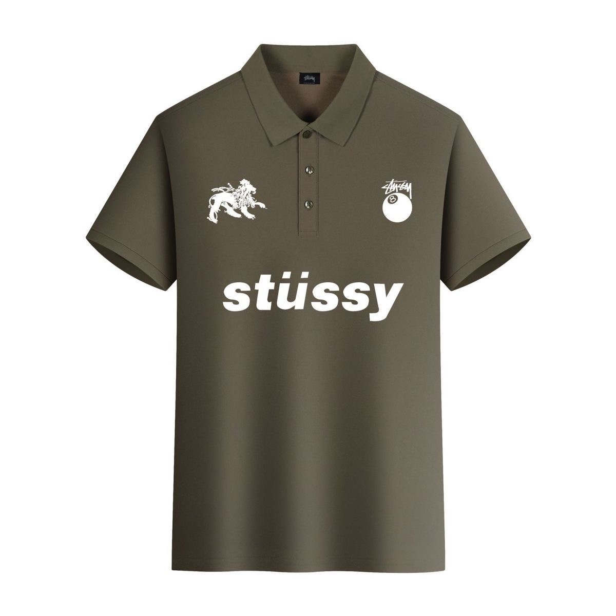 Stussy 8 ball Polo T-shirt