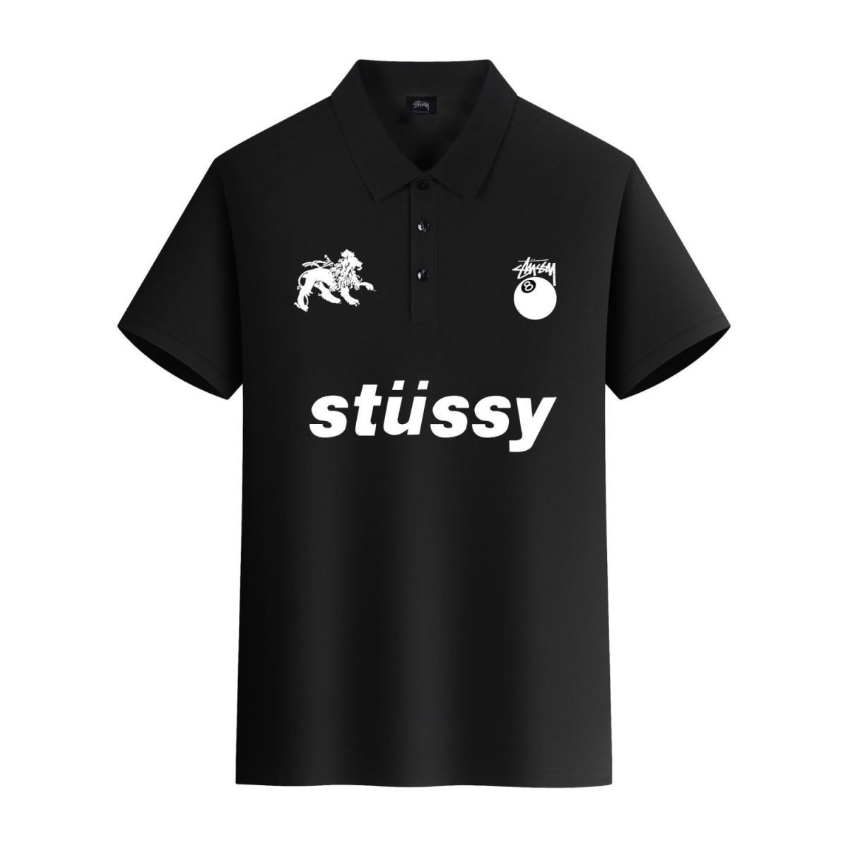 Stussy 8 ball Polo T-shirt