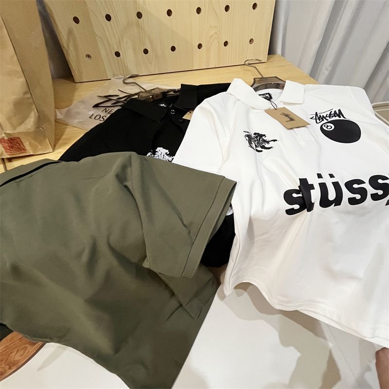 Stussy 8 ball Polo T-shirt