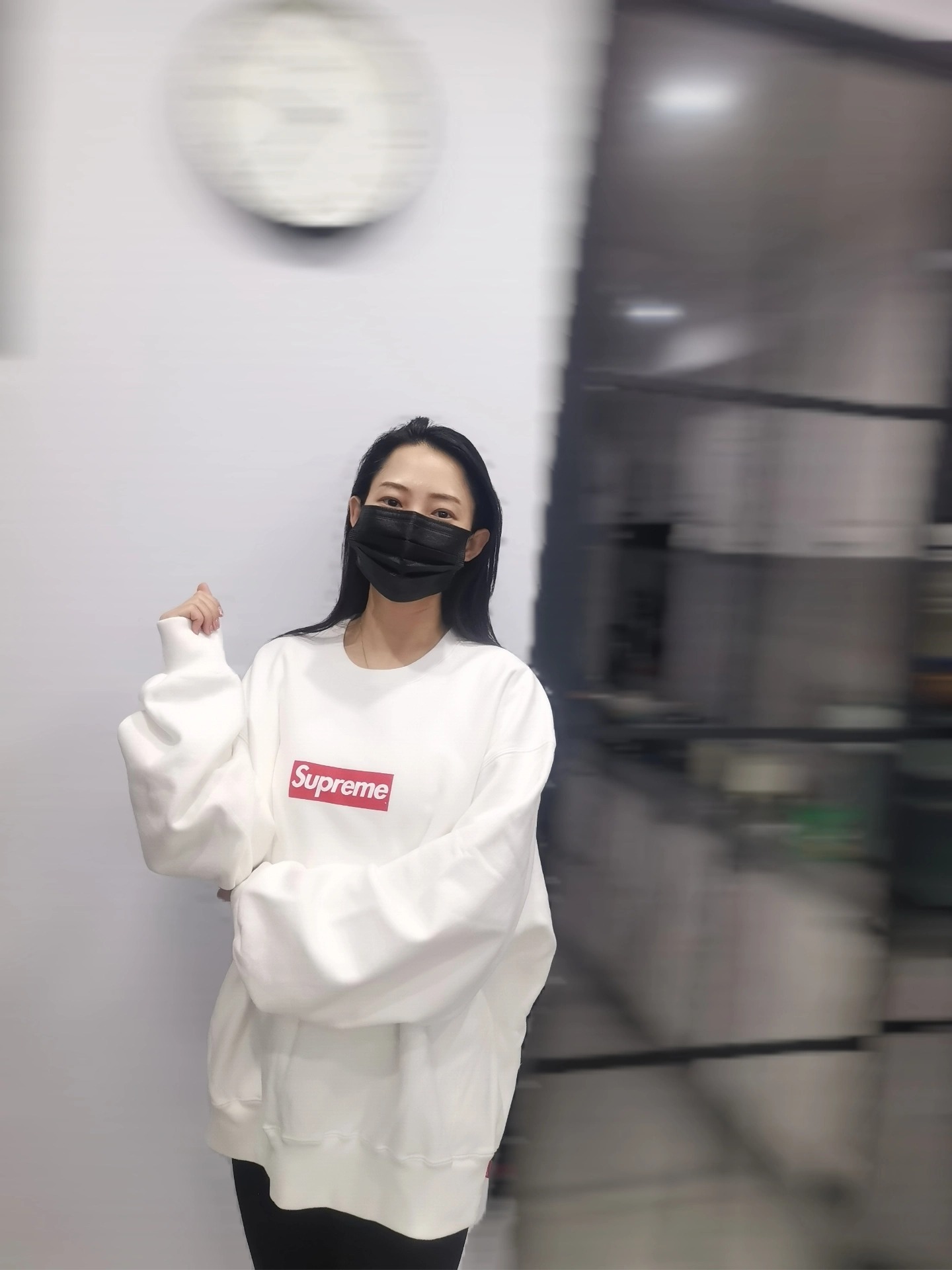 Supreme Washed Box Logo Crewneck