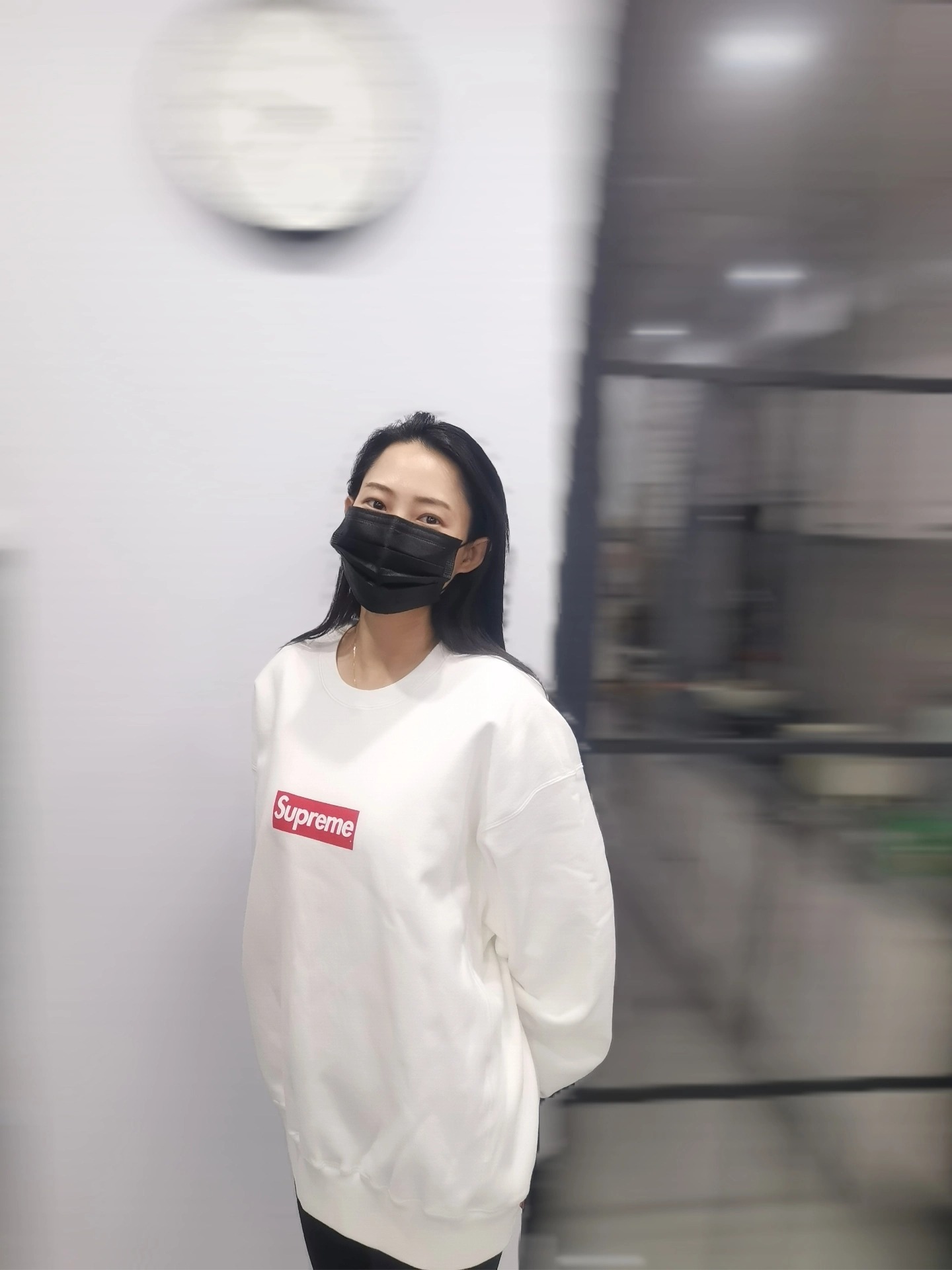 Supreme Washed Box Logo Crewneck