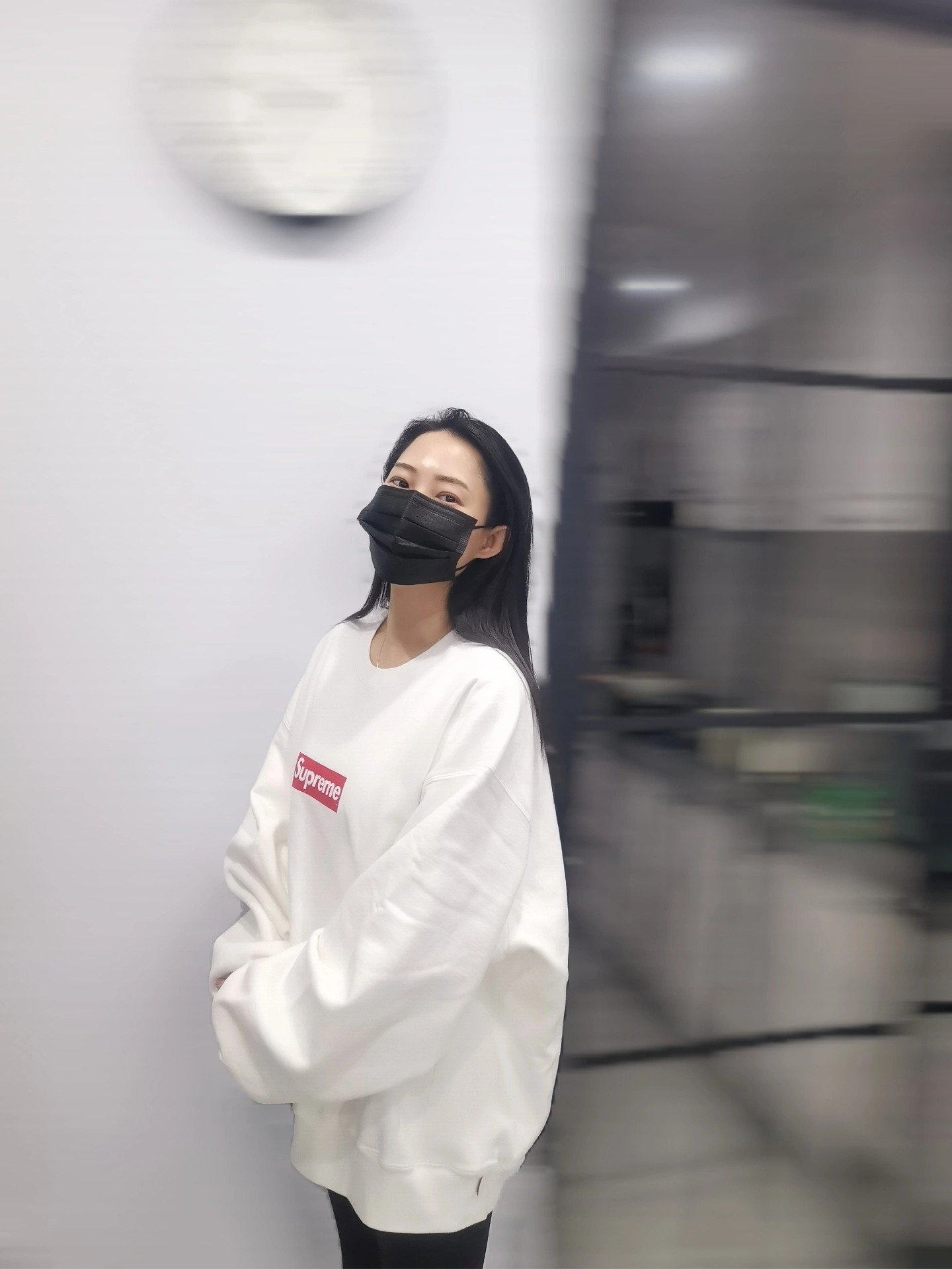 Supreme Washed Box Logo Crewneck