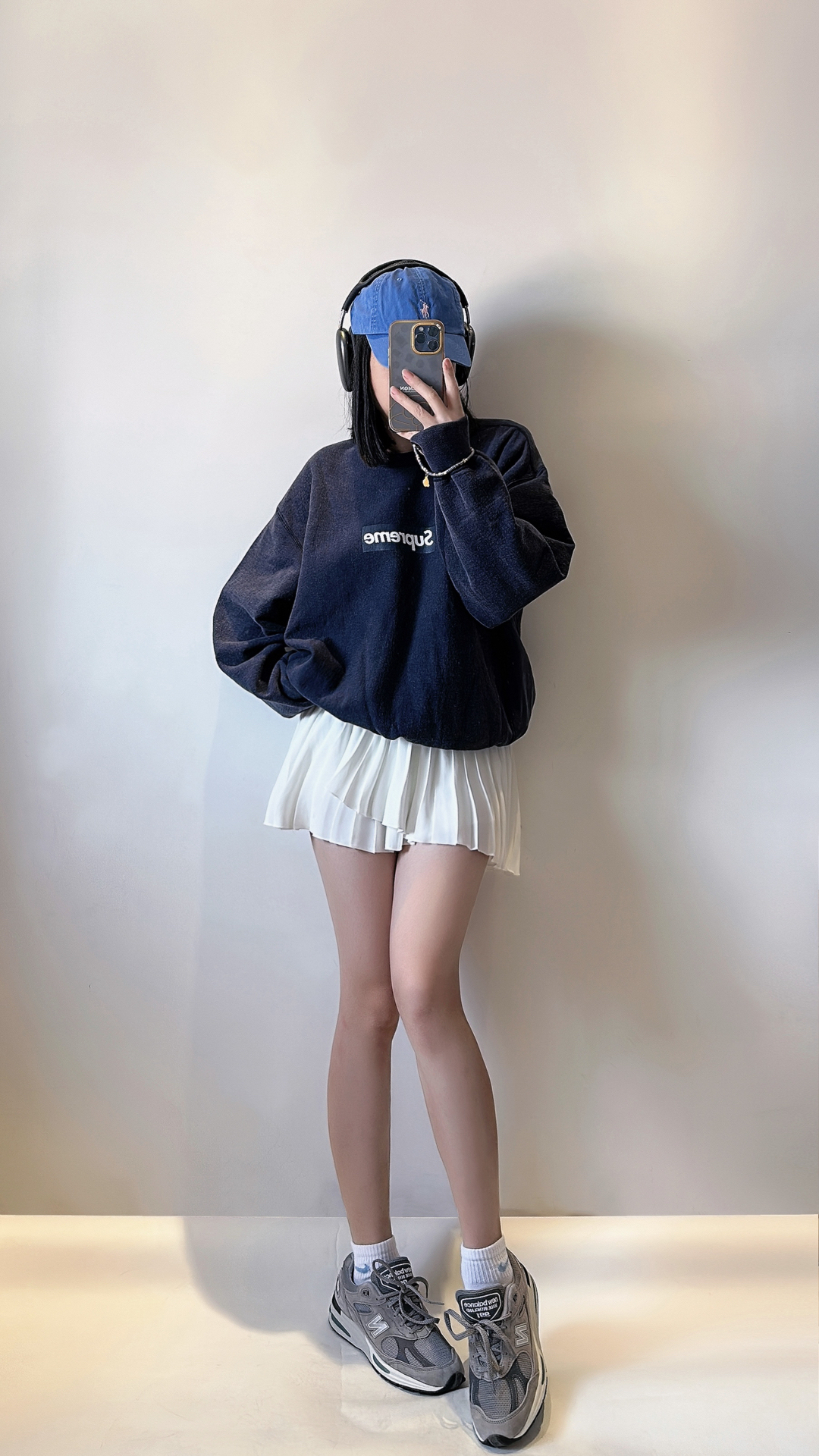 Supreme Washed Box Logo Crewneck