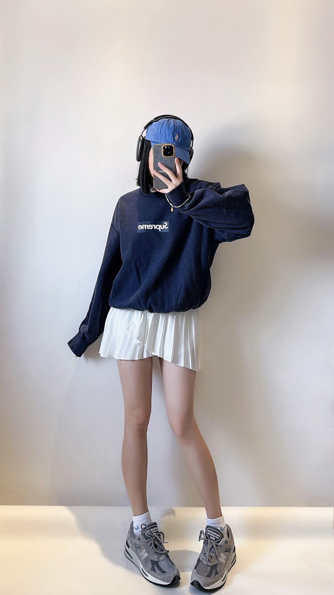 Supreme Washed Box Logo Crewneck