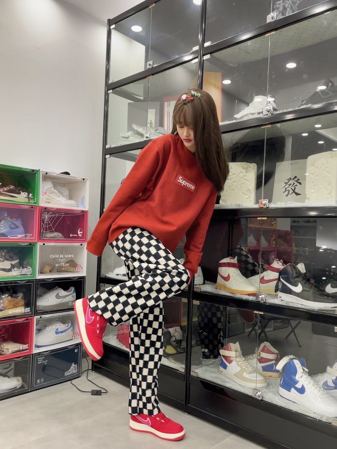 Supreme 18FW Box Logo Crewneck