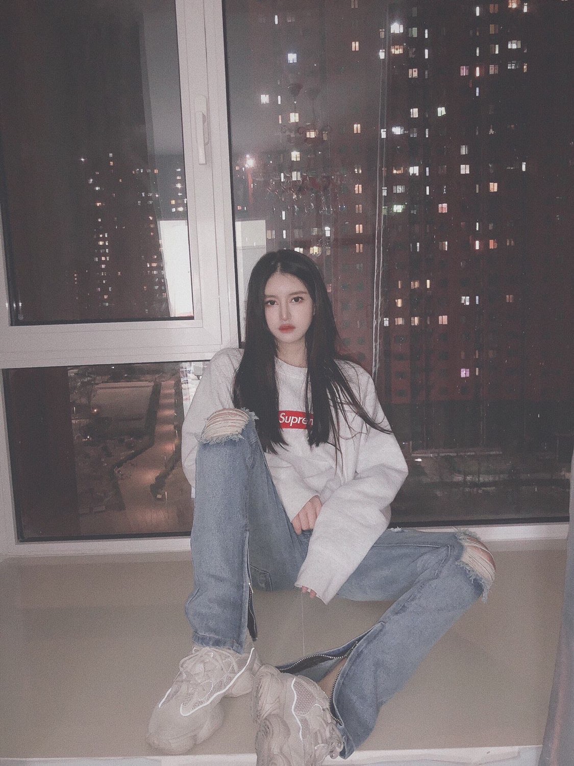 Supreme 18FW Box Logo Crewneck