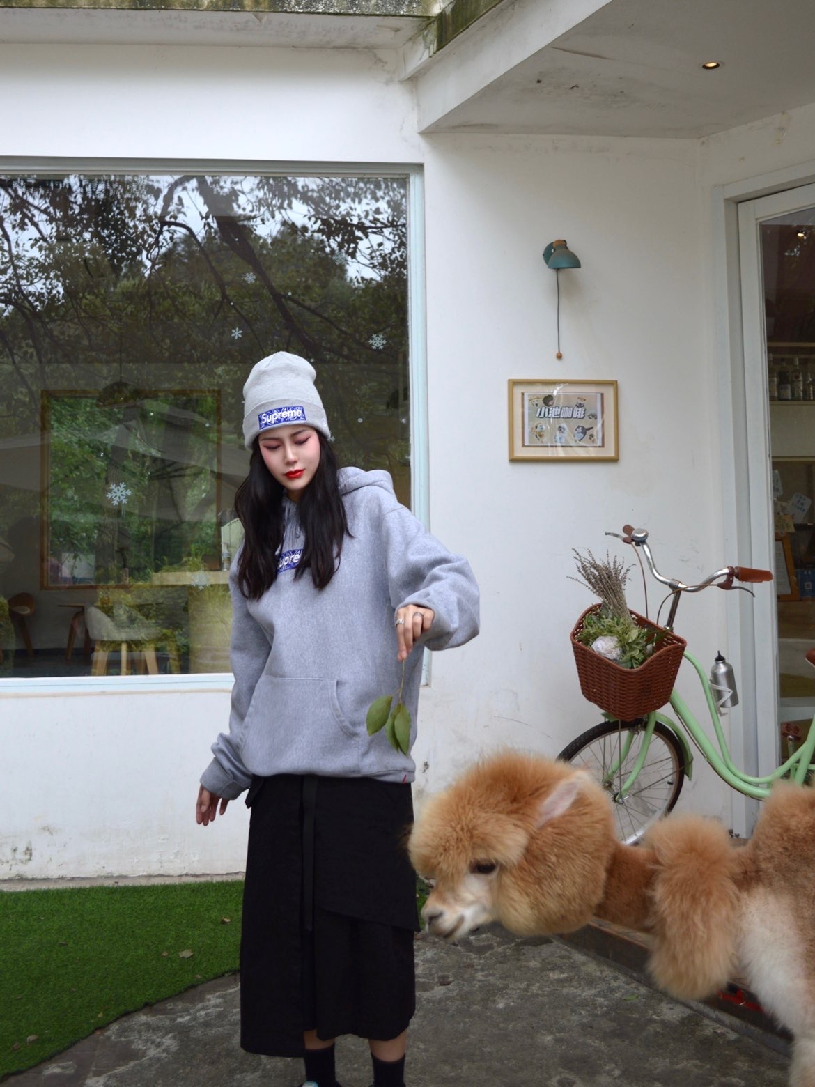 Supreme 19FW Bandana Box Logo Hooded Sweatshirt