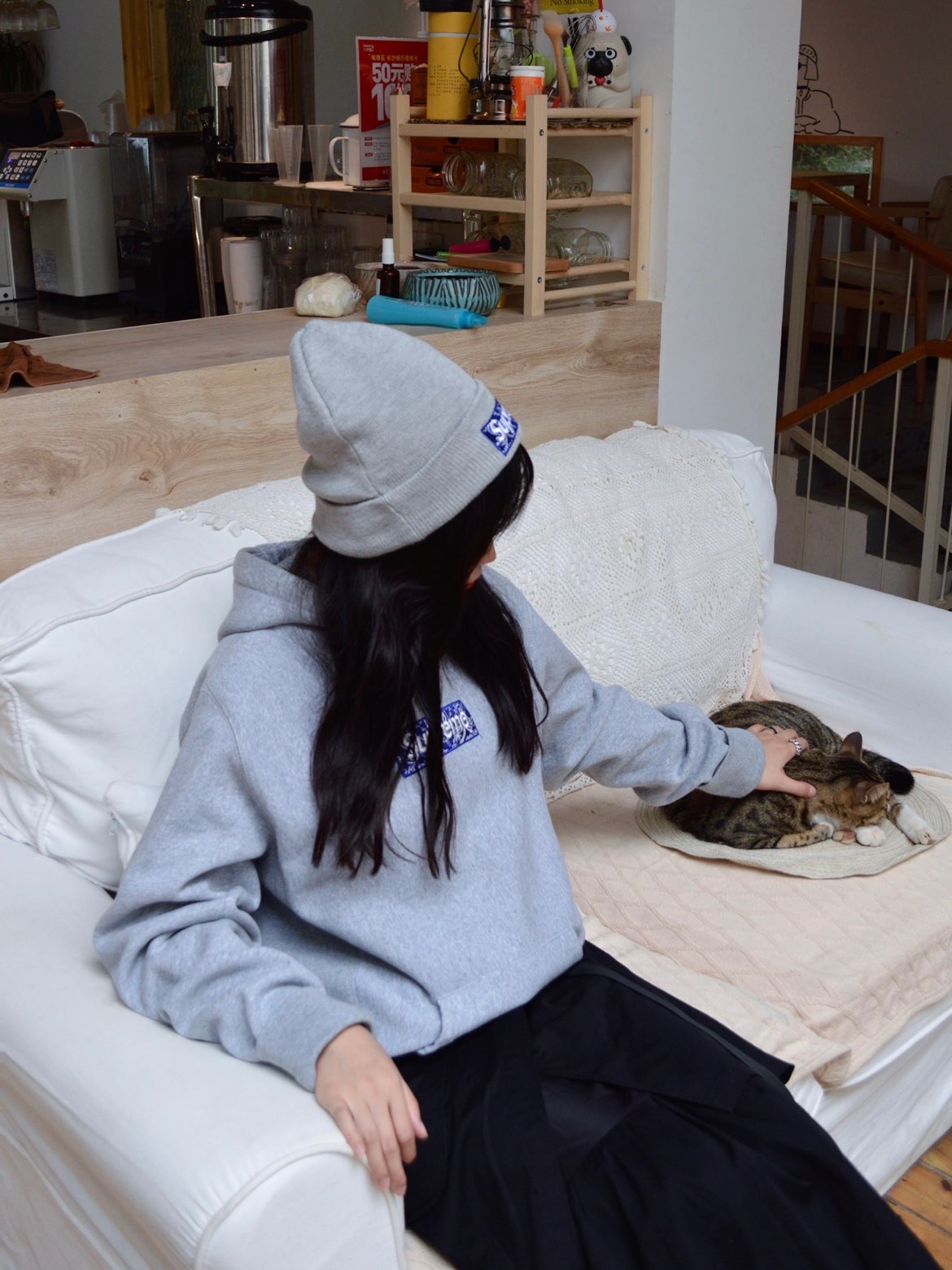 Supreme 19FW Bandana Box Logo Hooded Sweatshirt