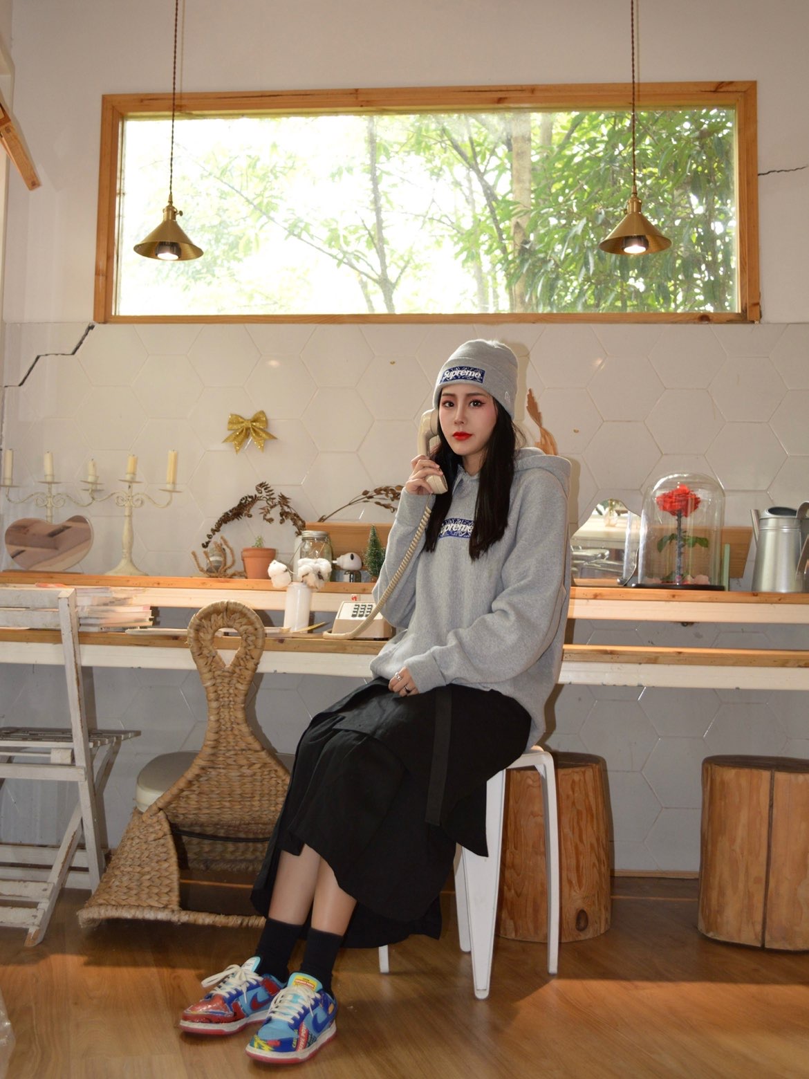 Supreme 19FW Bandana Box Logo Hooded Sweatshirt