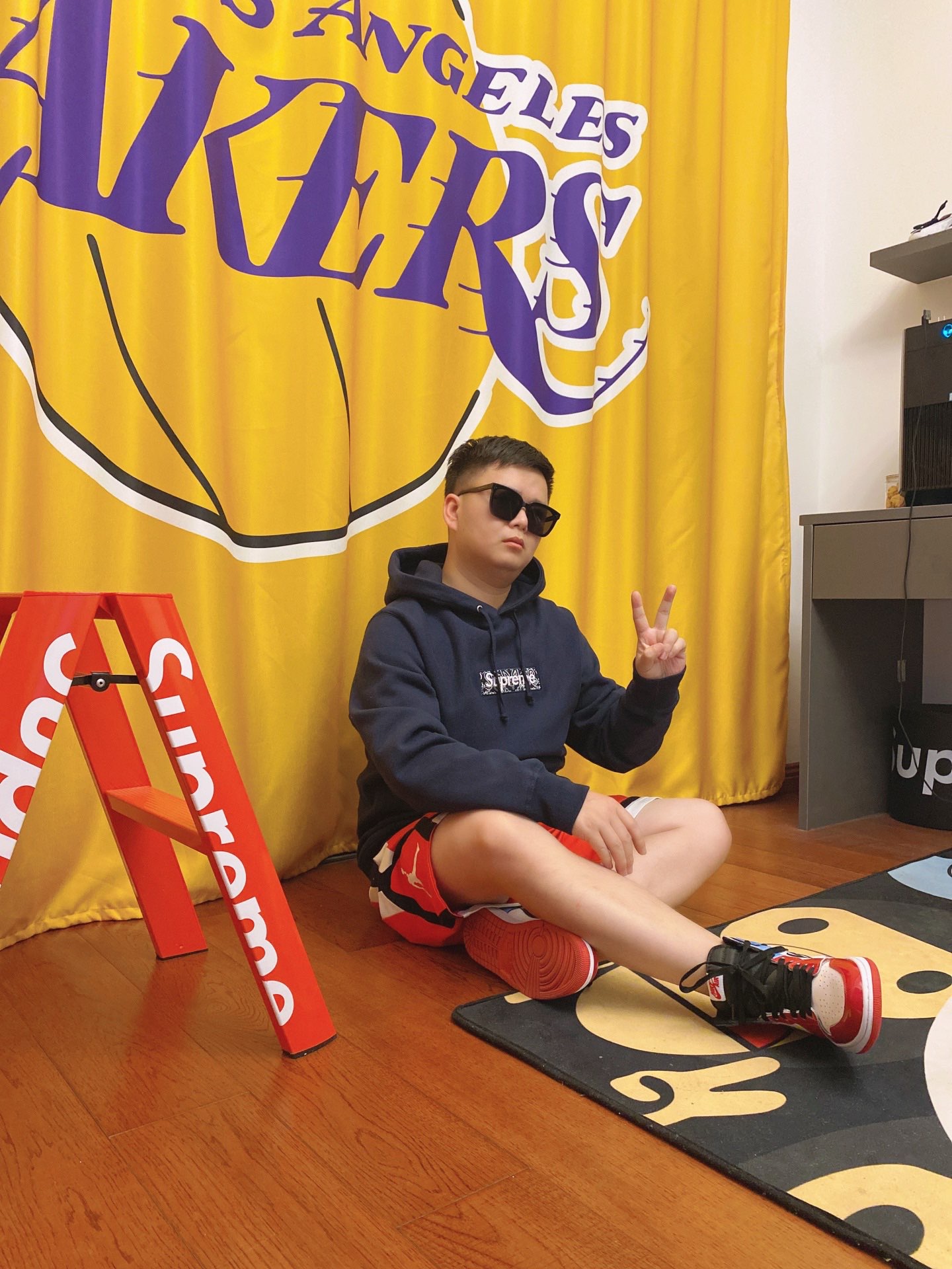 Supreme 19FW Bandana Box Logo Hooded Sweatshirt