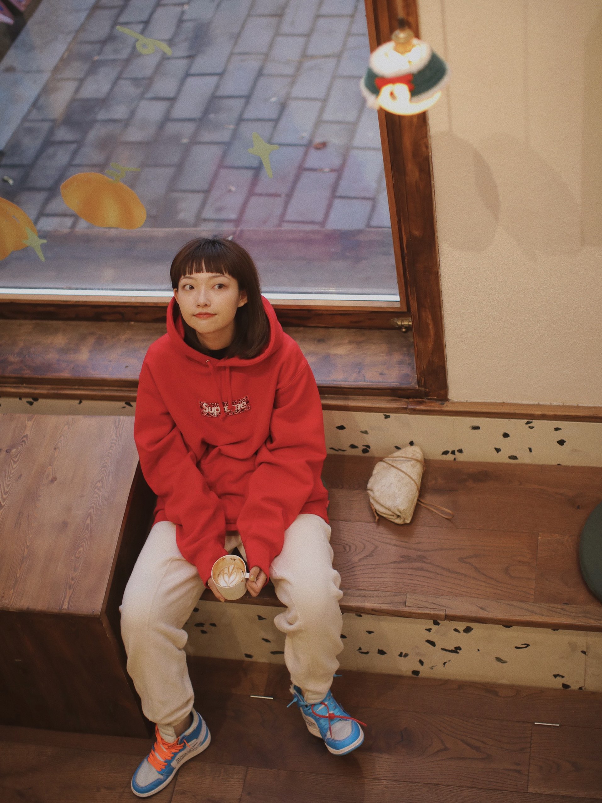 Supreme 19FW Bandana Box Logo Hooded Sweatshirt