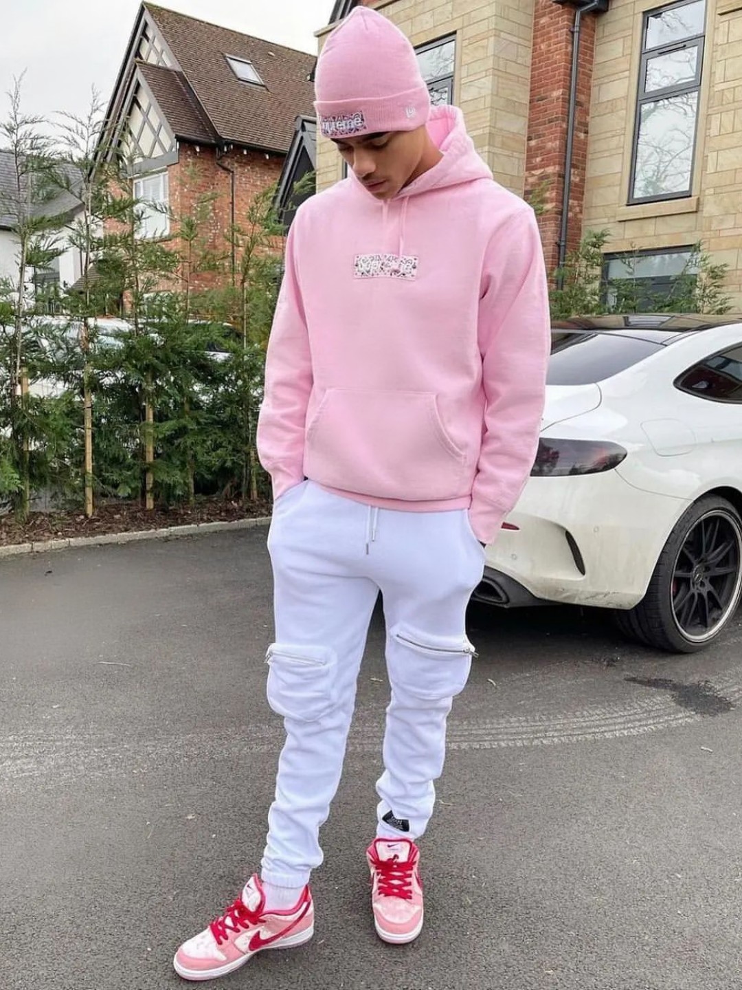 Supreme 19FW Bandana Box Logo Hooded Sweatshirt