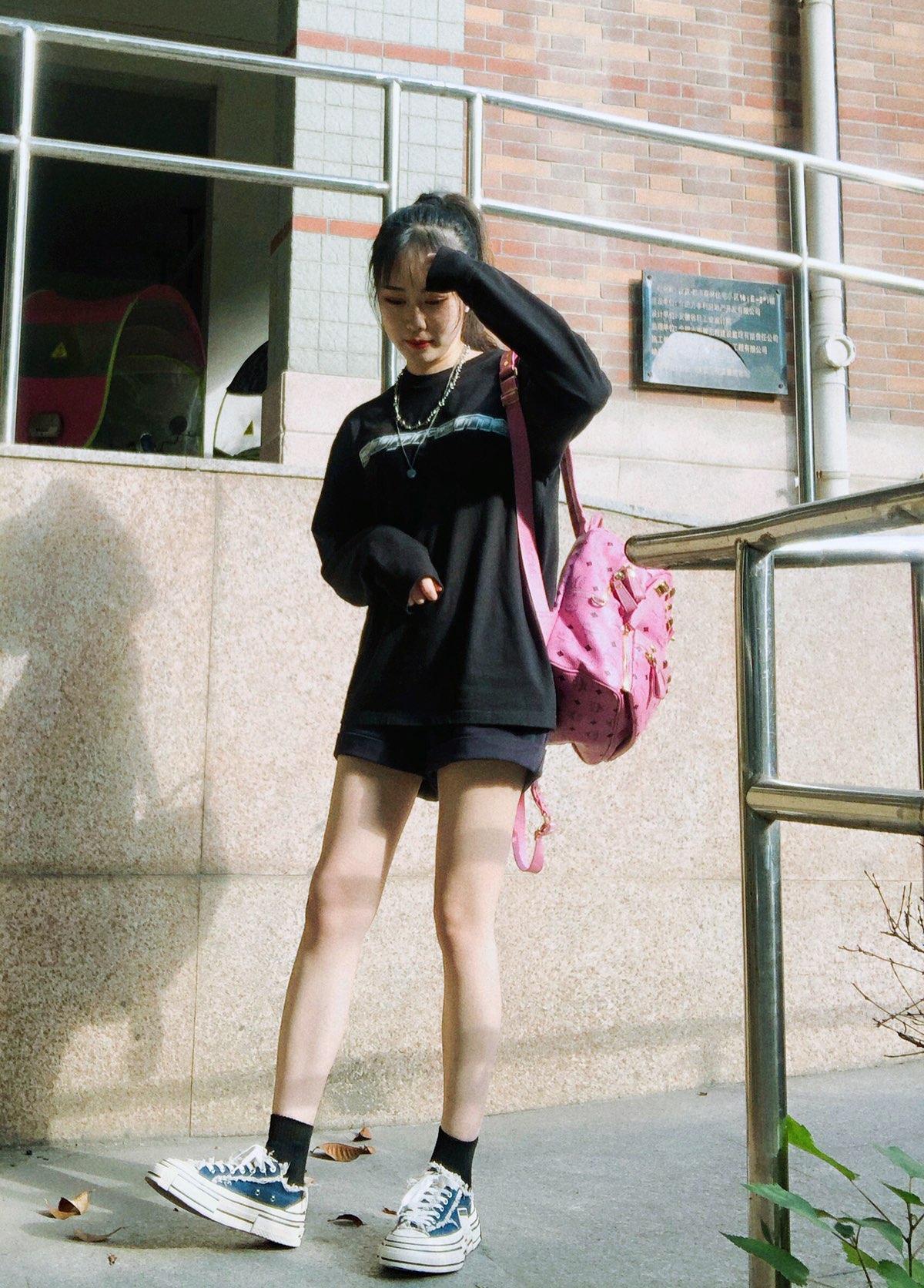 Supreme 19FW Chrome Logo L/S Top