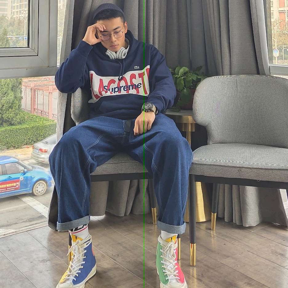 Supreme®/LACOSTE 19FW Logo Panel Hooded Sweatshirt