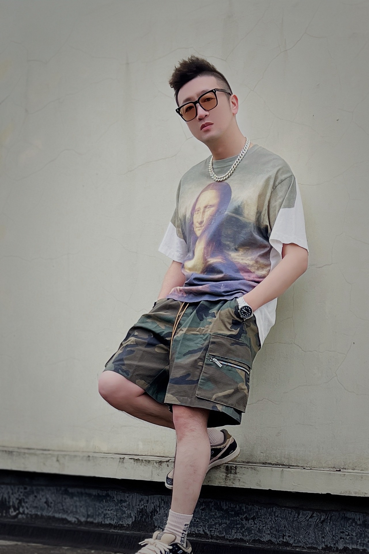 Supreme x Stone Island 22FW Short-Sleeve Top 'Mona Lisa'