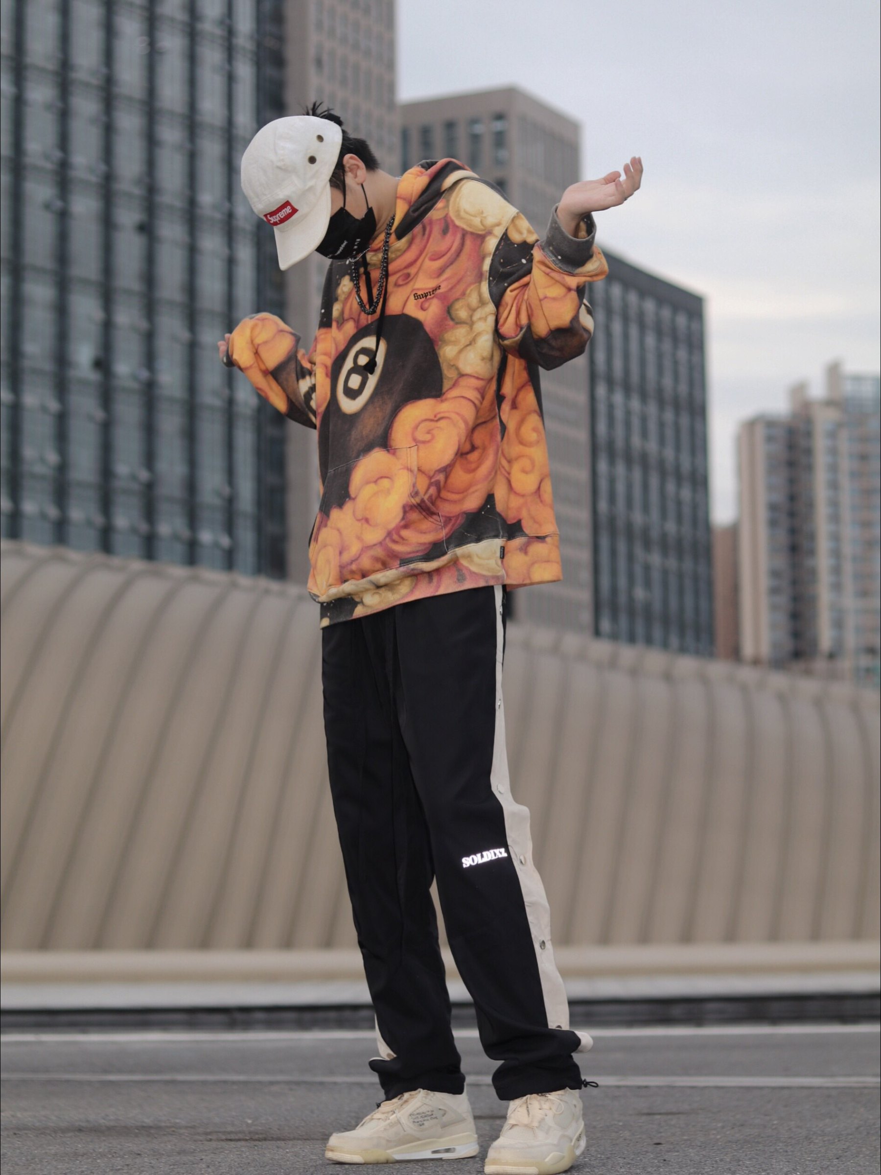 Martin Wong/Supreme 8-Ball Hooded Sweatshirt