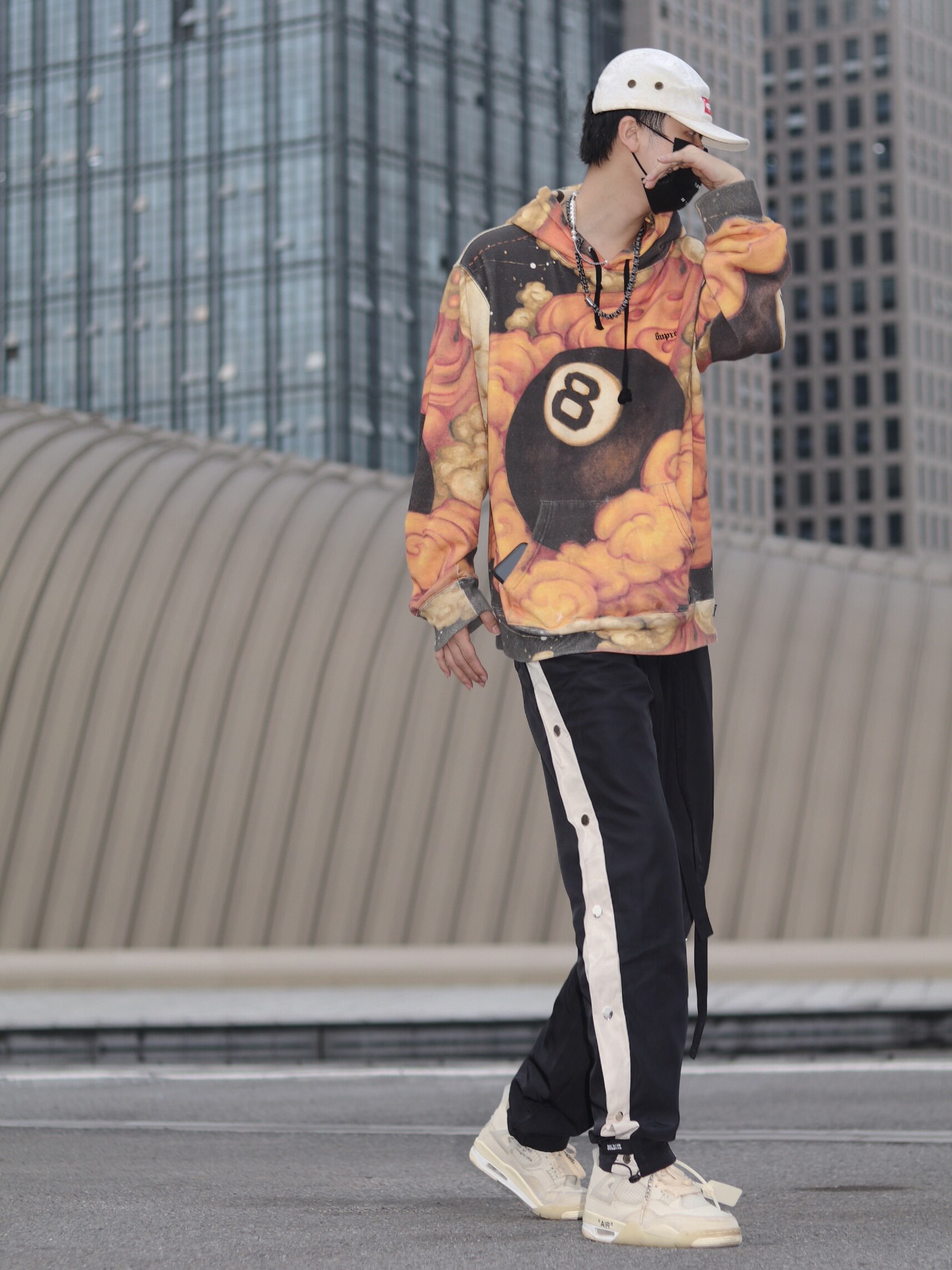 Martin Wong/Supreme 8-Ball Hooded Sweatshirt