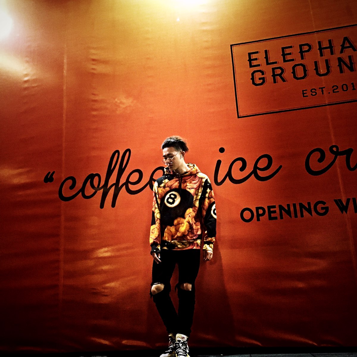 Martin Wong/Supreme 8-Ball Hooded Sweatshirt