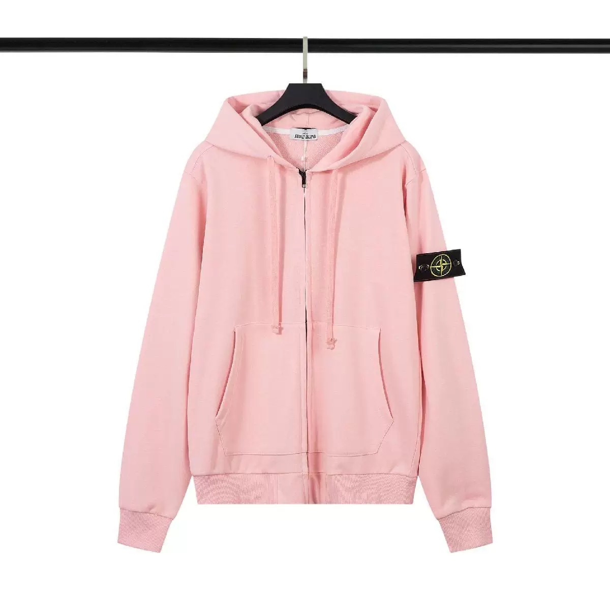 STONE ISDREY フーディージャケット ジップアップ ピュアコットン 無地 ユニセックス 公式旗艦店