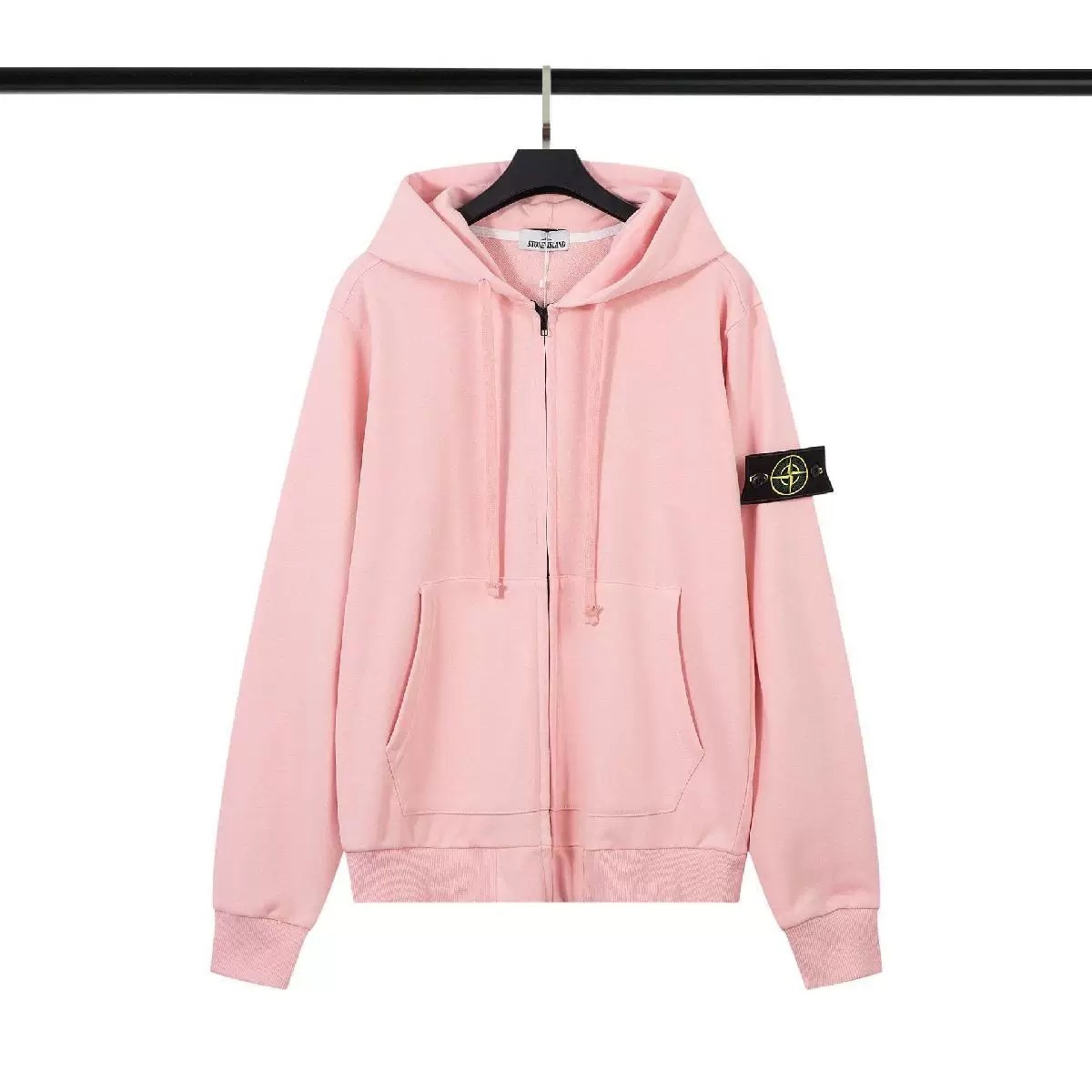STONE ISDREY フーディージャケット ジップアップ ピュアコットン 無地 ユニセックス 公式旗艦店