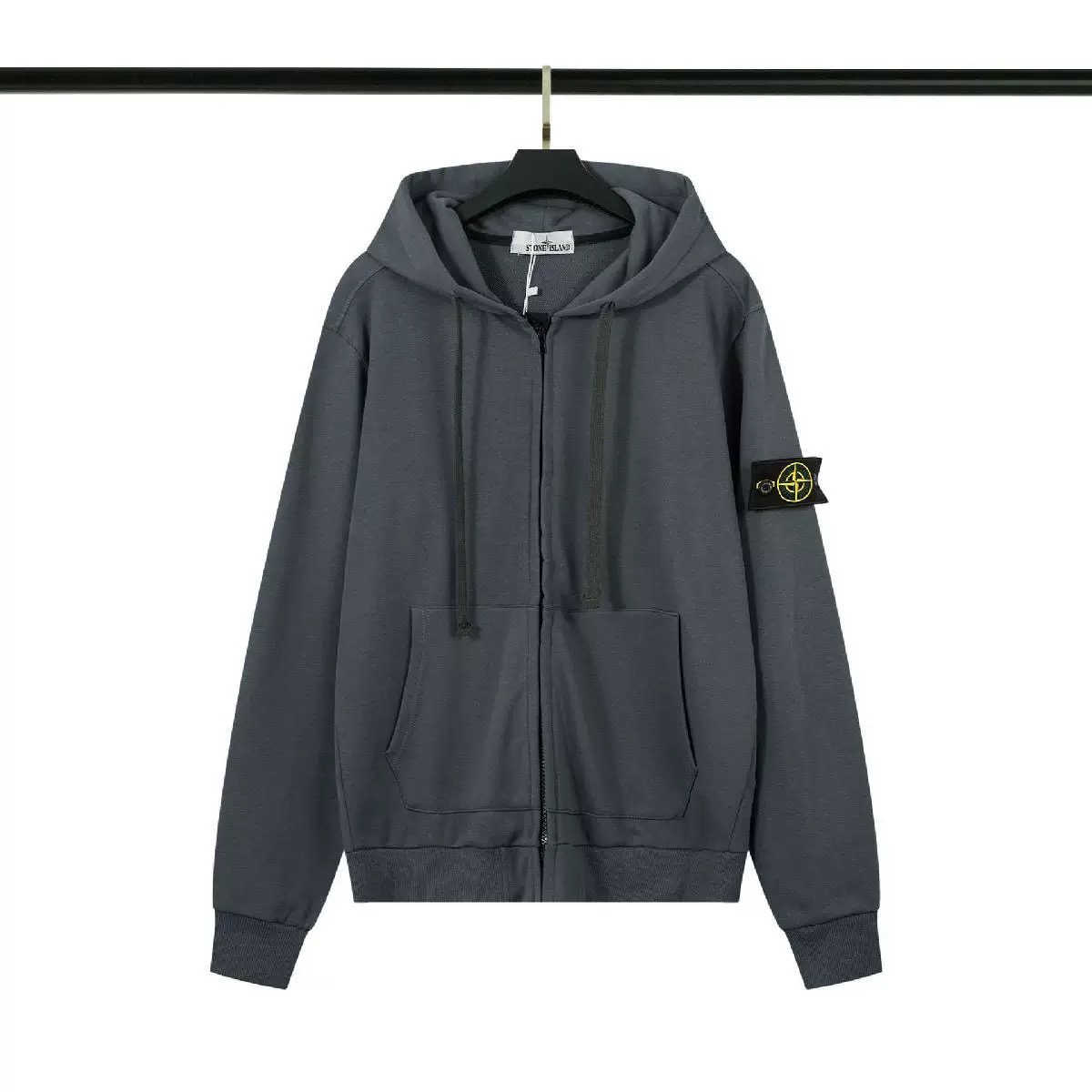 STONE ISDREY フーディージャケット ジップアップ ピュアコットン 無地 ユニセックス 公式旗艦店