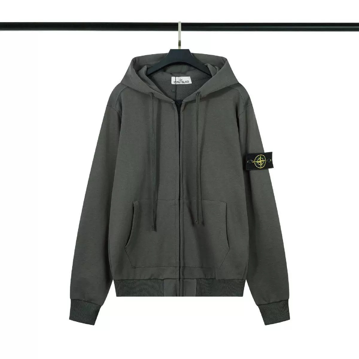 STONE ISDREY フーディージャケット ジップアップ ピュアコットン 無地 ユニセックス 公式旗艦店