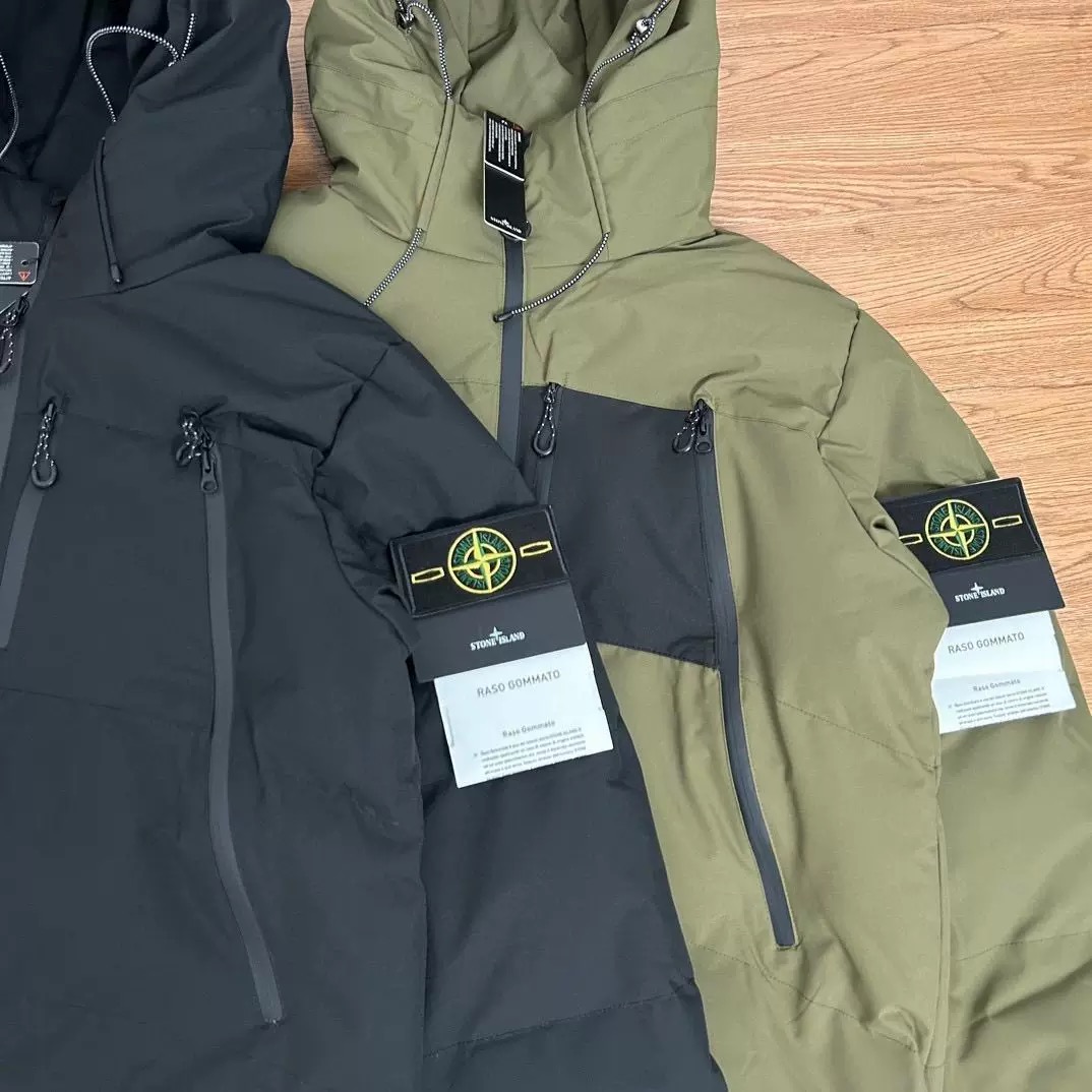 STONE ISDREY公式旗艦店：厚手コットンジャケット、防水作業着、フード付き、男女兼用ゆったりジャケット