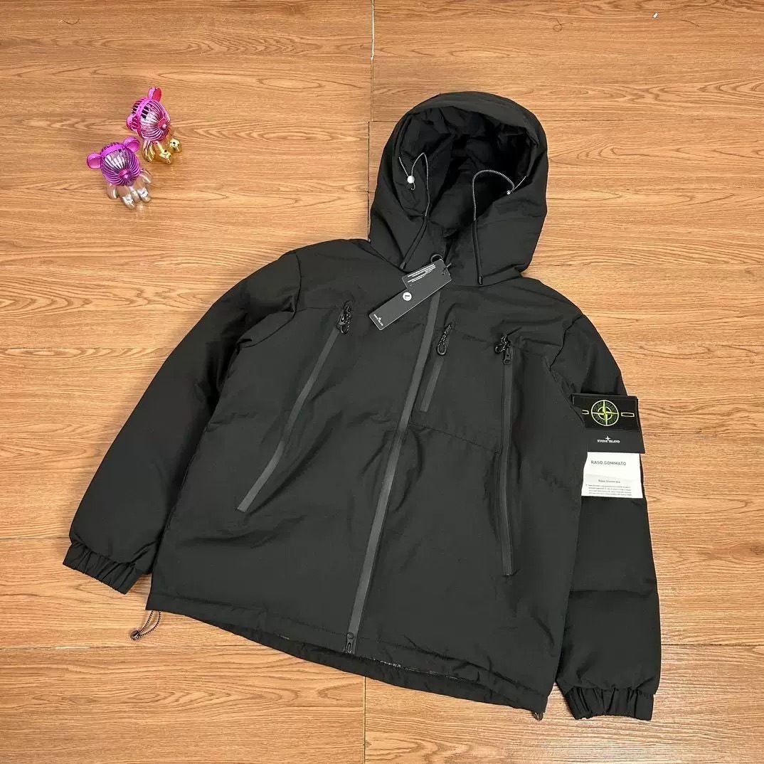 STONE ISDREY公式旗艦店：厚手コットンジャケット、防水作業着、フード付き、男女兼用ゆったりジャケット