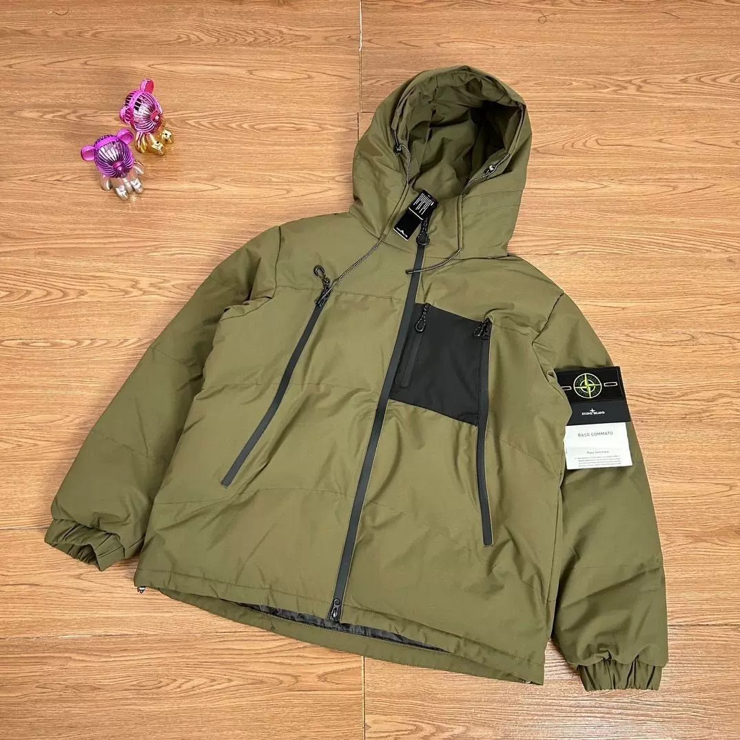 STONE ISDREY公式旗艦店：厚手コットンジャケット、防水作業着、フード付き、男女兼用ゆったりジャケット